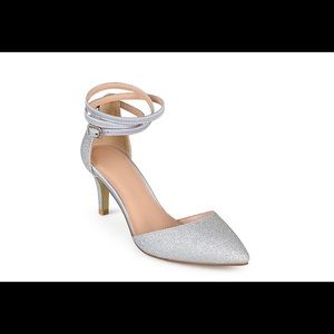 Silver Glitter Pumps Size 12